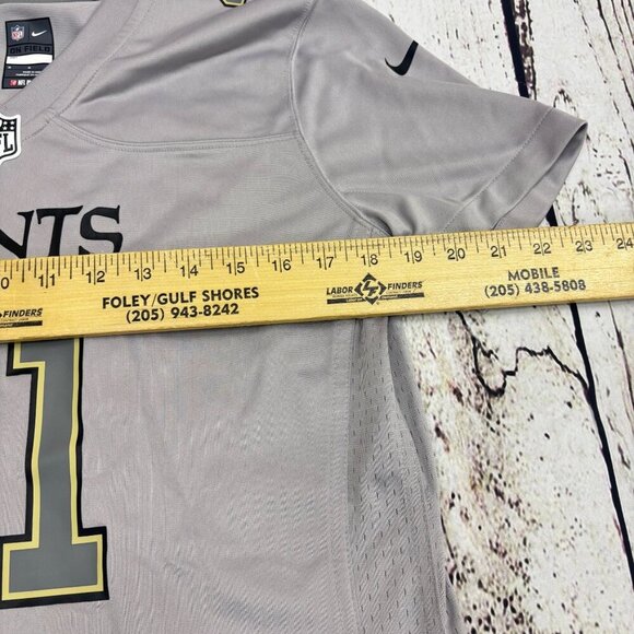 Women's New Orleans Saints Alvin Kamara Nike Gray On Field Jersey Medium - Picture 6 of 8